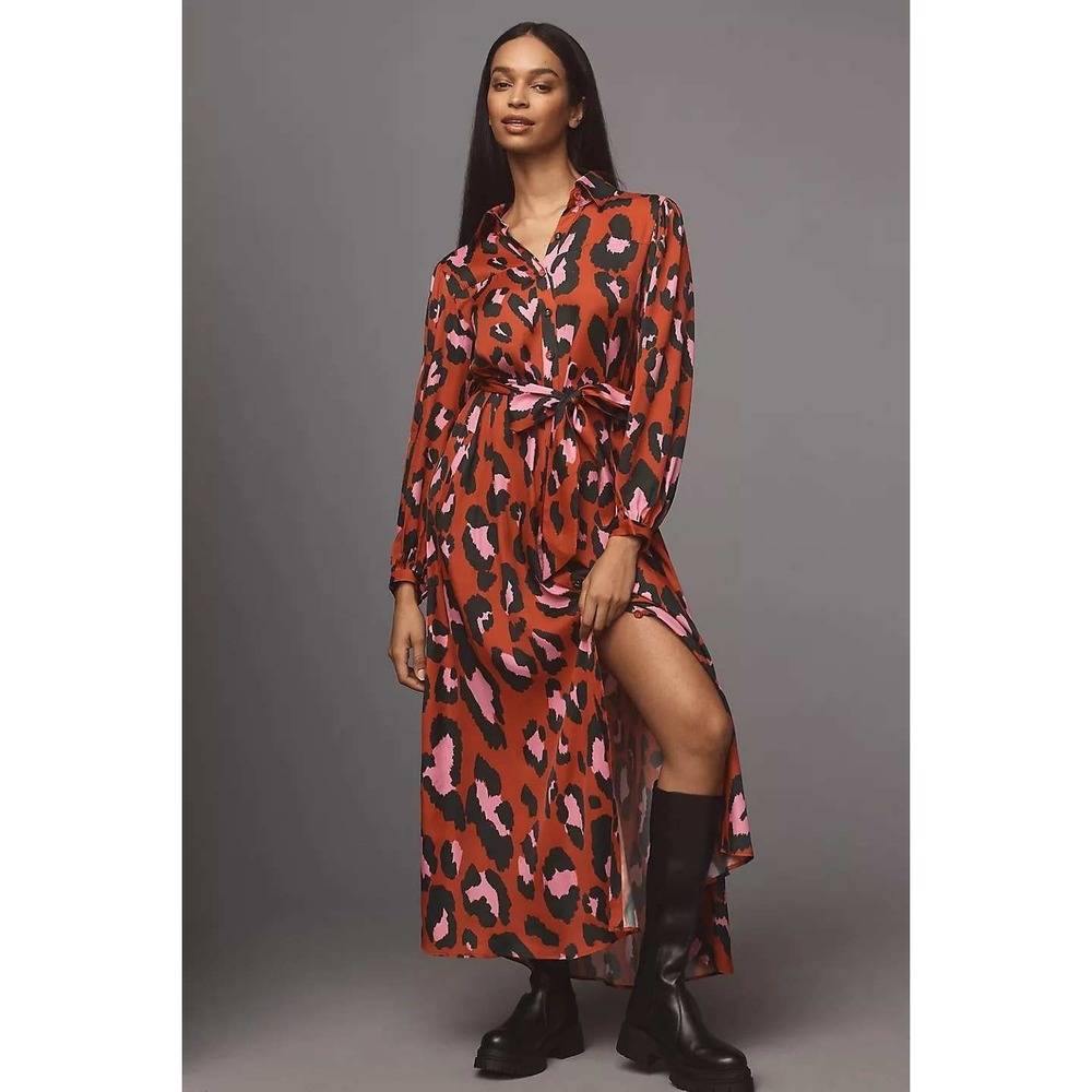 Farm Rio‎ Leopard Midi Dress, Medium